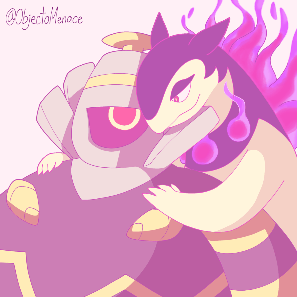 Dusknoir and Hisuian Typhlosion [OC]