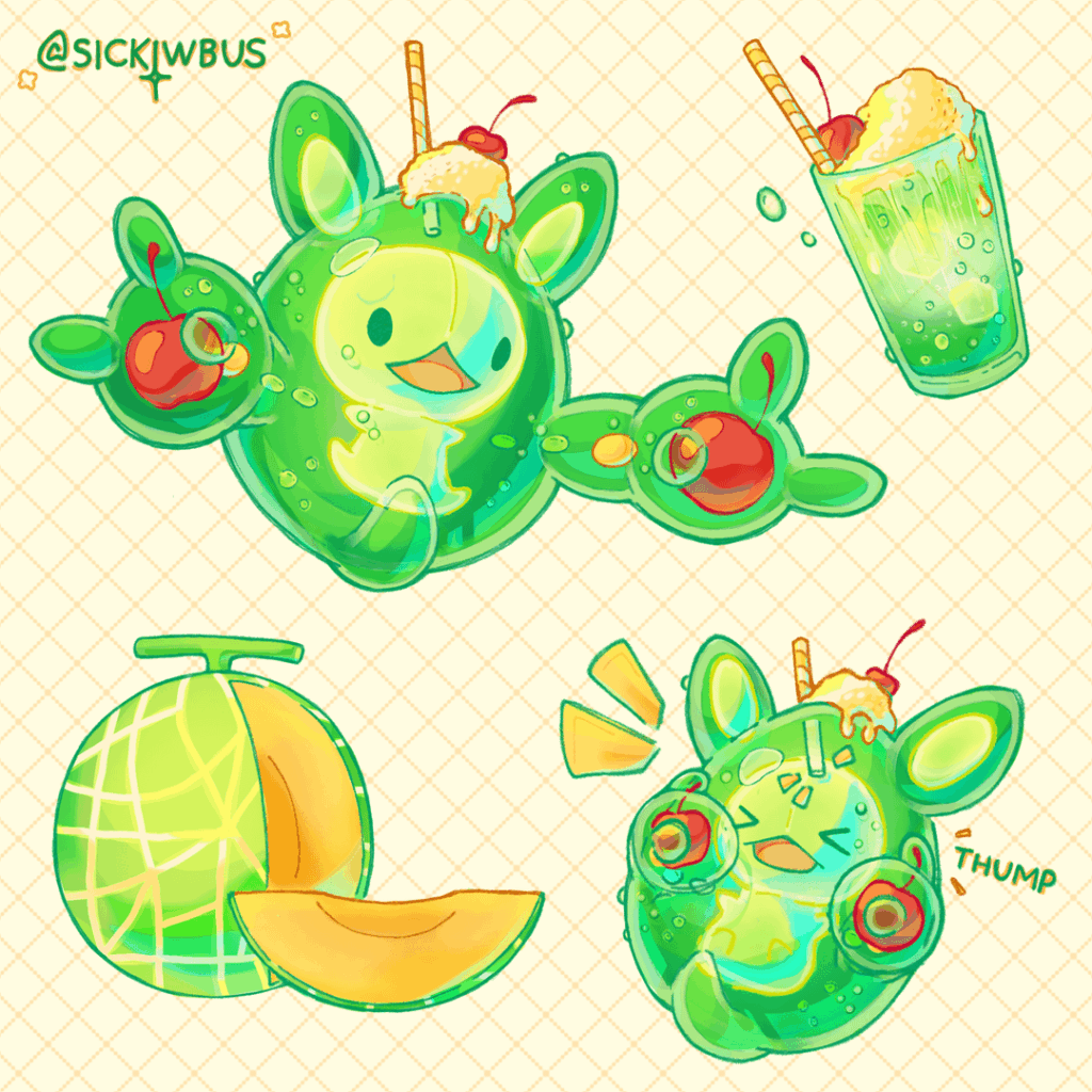 melon drink reuniclus 🍈 [OC]