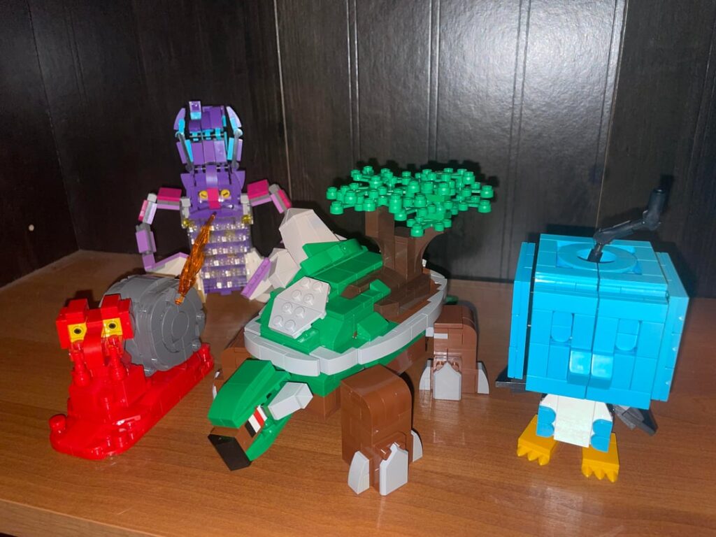 Made my top 4 favorite Pokémon out of Lego!