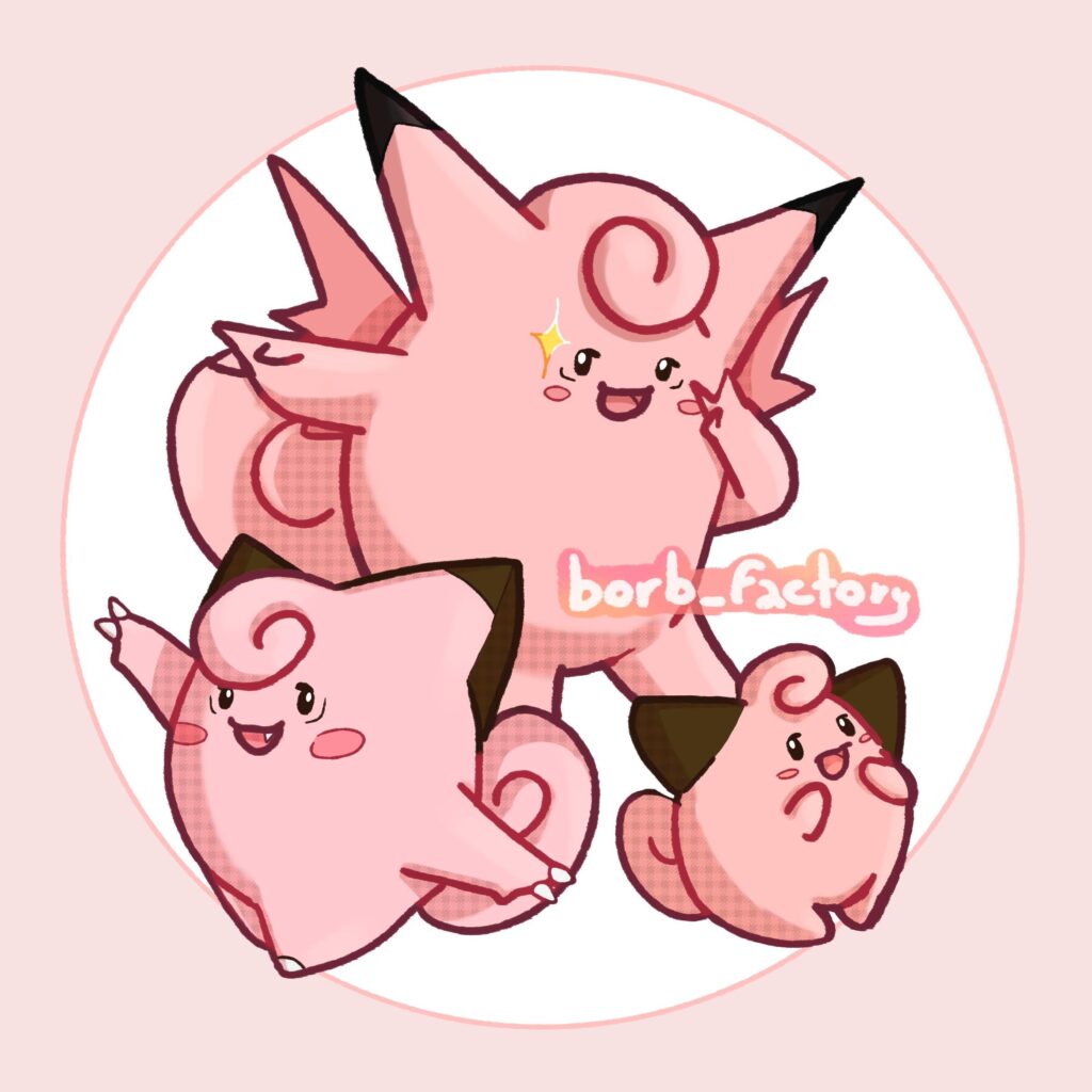 [OC] Evolutions of Clefable
