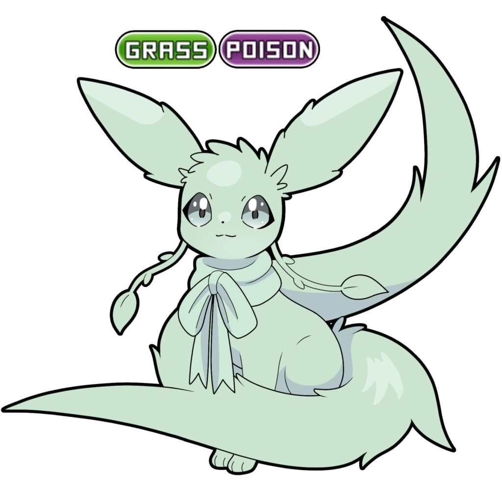 Patheon (Eeveelution OC) Grass/Poison (by me)