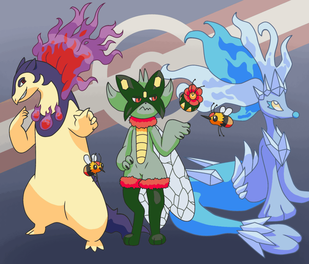 [OC] Here's all three Adiso region starters