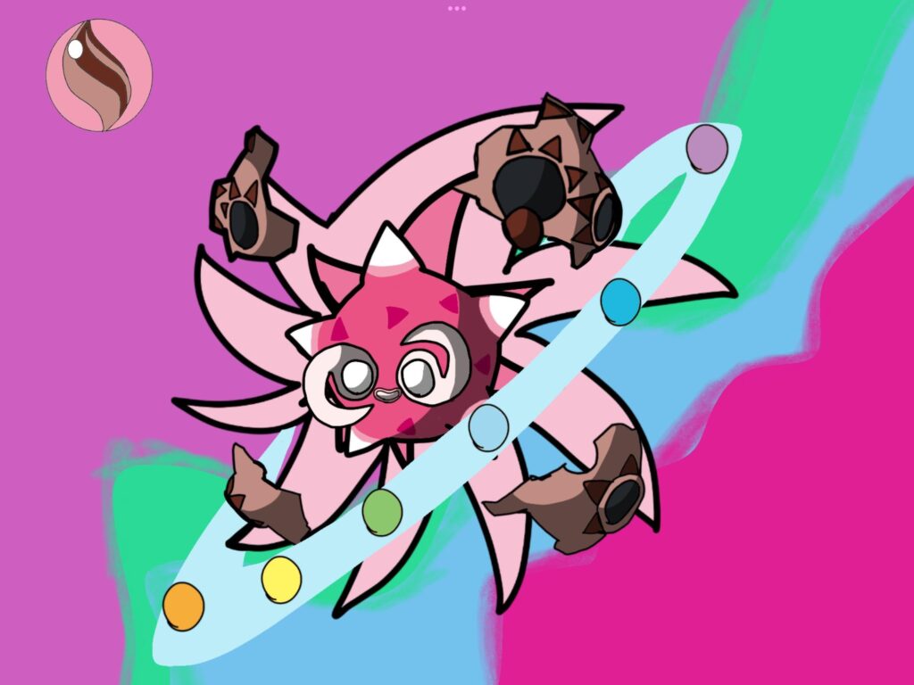 Falling from the skies into the Yansh region is Mega Minior