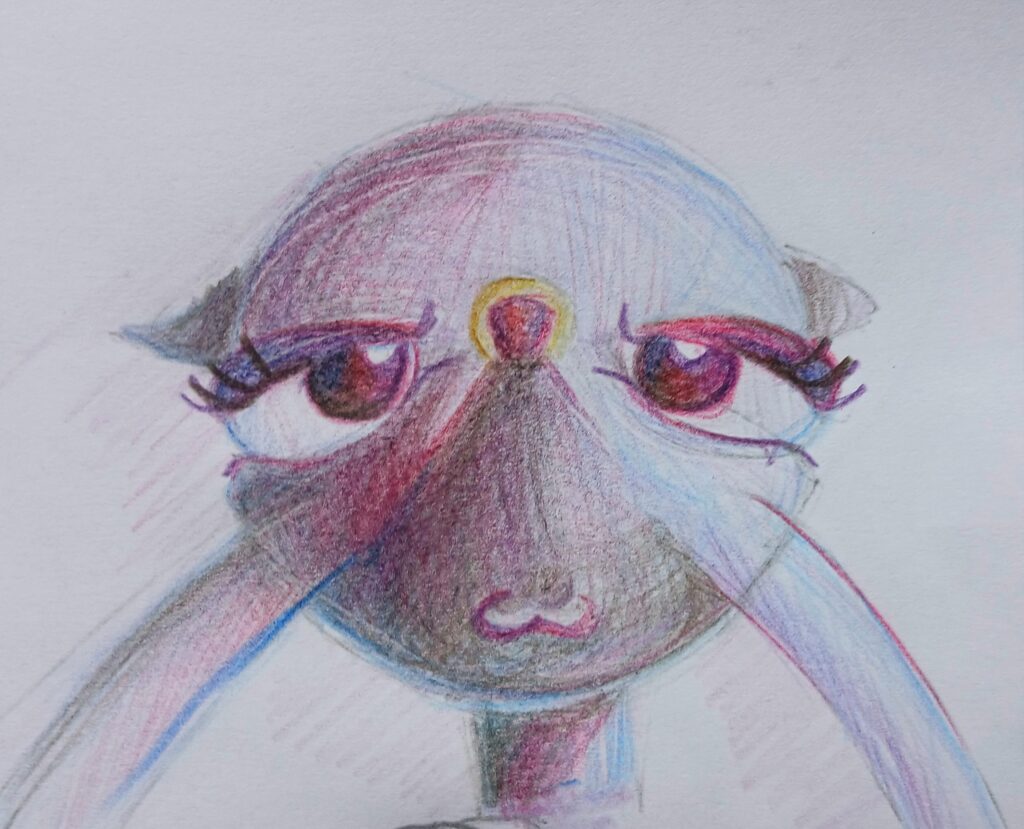 A silly drawing of Mienshao .