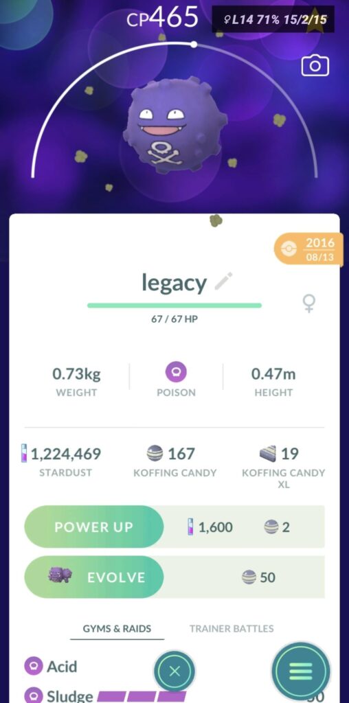 Should I power it up? It has the rare legacy move 🥺