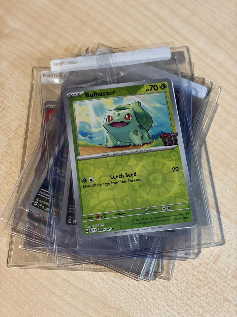 How do you store sealed promo cards without damaging them?