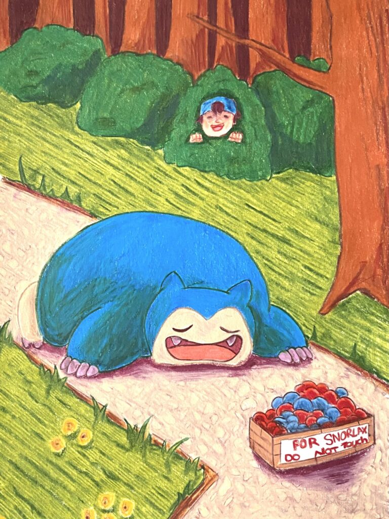 A Snorlax doodle I did✌️