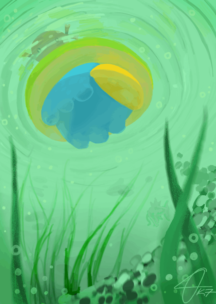 Lotad!! Art I made a little while back of my underrated fav 🪷