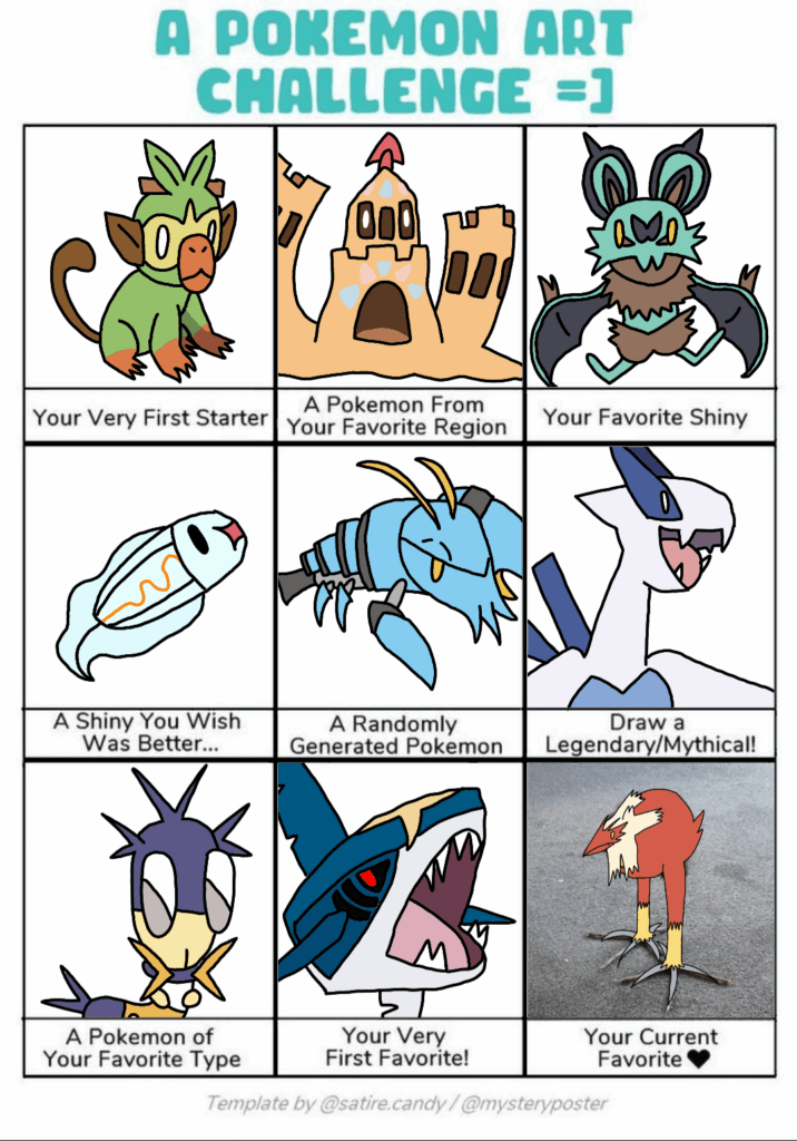 Pokemon art challenge!