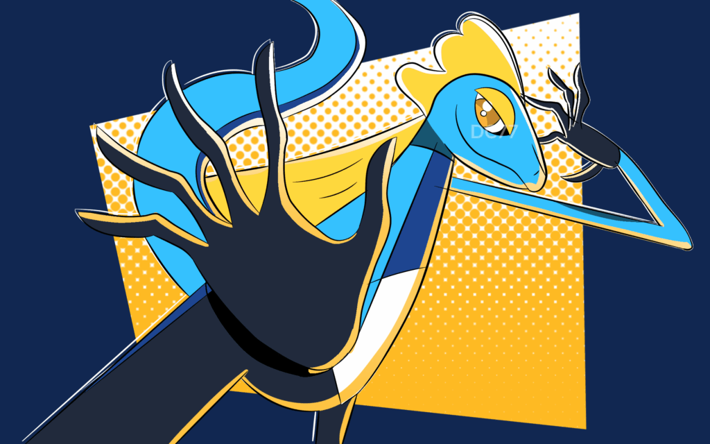 Inteleon (Experimenting with colors, shading, and perspective.)