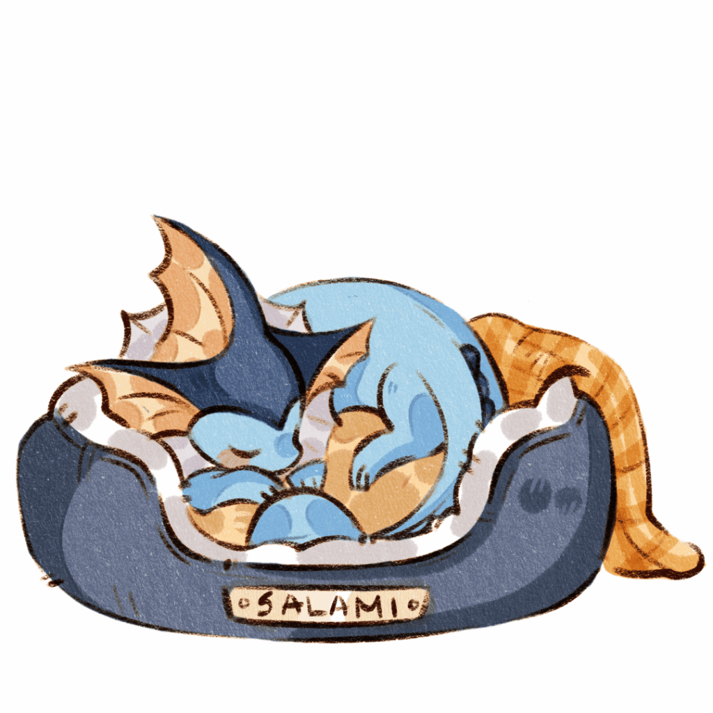 Salami says "Hi" 🌼[OC]