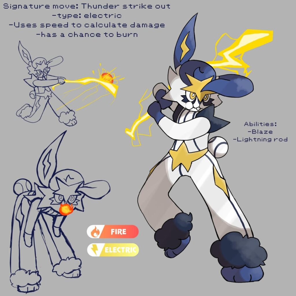 Old Unovian cinderace concept