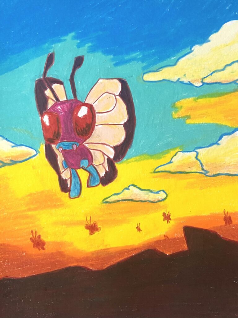 A Bye Bye Butterfree design I made✌️
