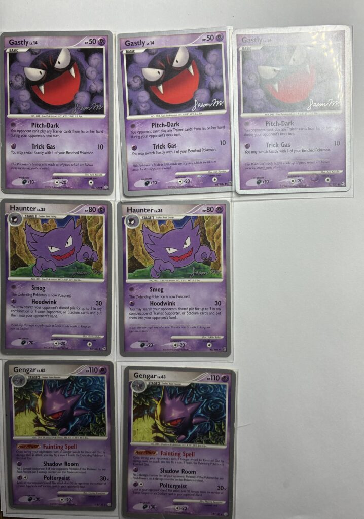 Pokemon 2009 Championships - Gastly, Haunter and Gengar