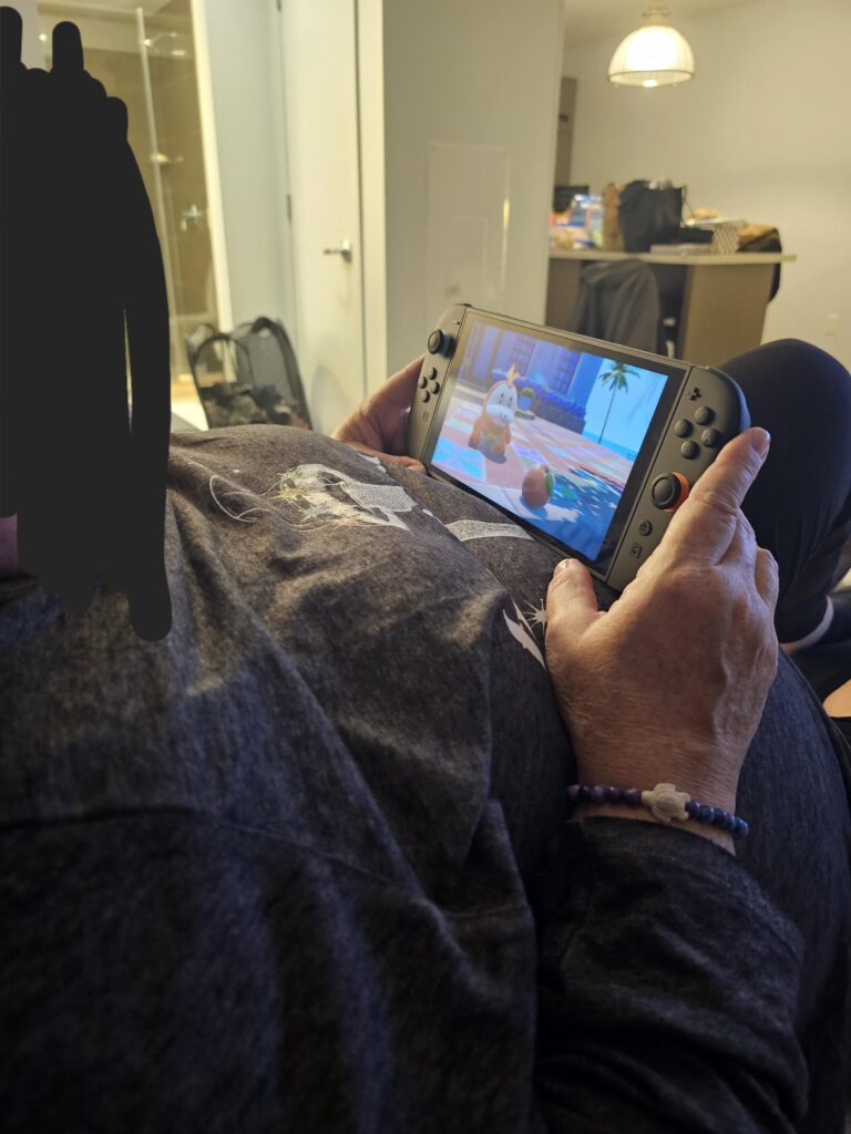 Mom's first pokemon game