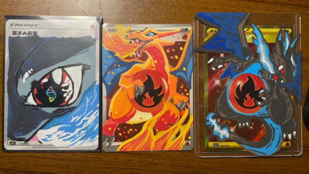 Painted my fire energy card