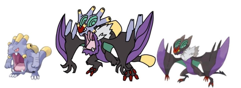 Trying out some fusion mons: Exploivern, Fungusaur, and Blamorant
