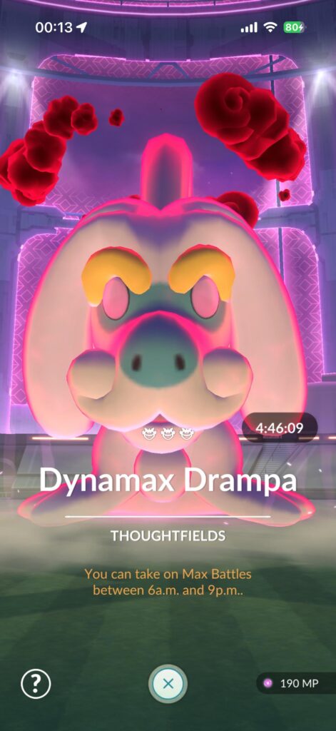 Dynamax Drampa is 3-star