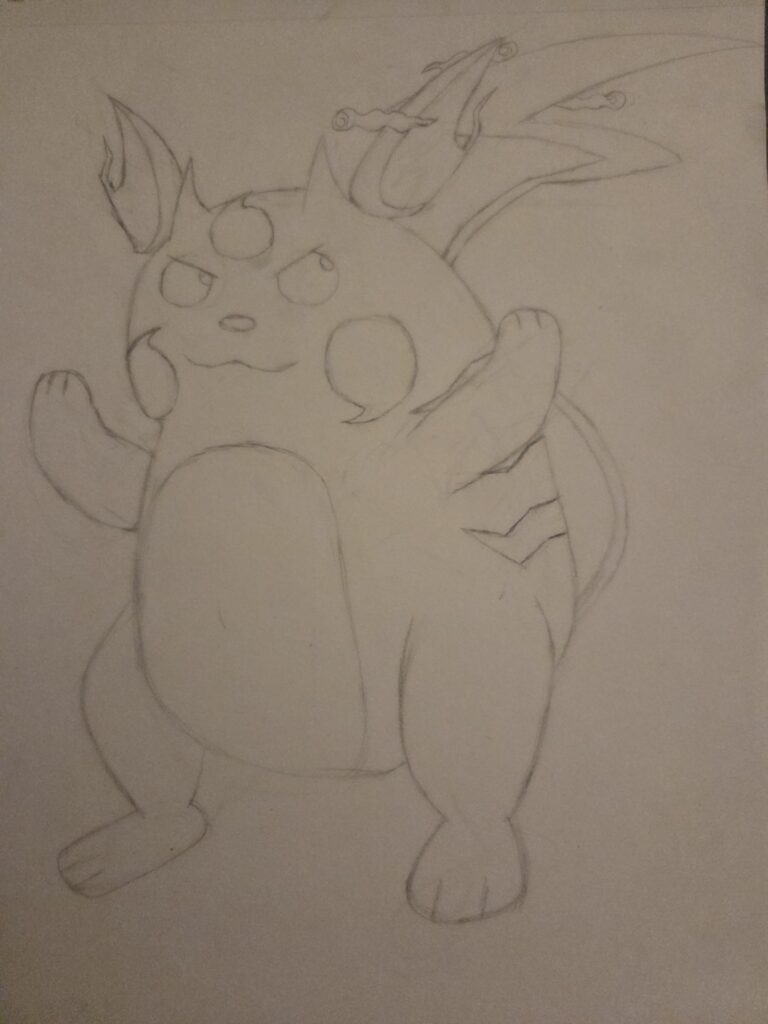 Gmax Raichu sketch