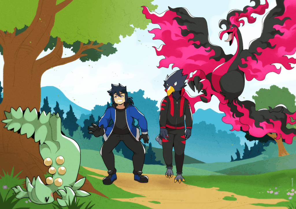 [OC] Friends walk YCH 🌳 All and Fumikage