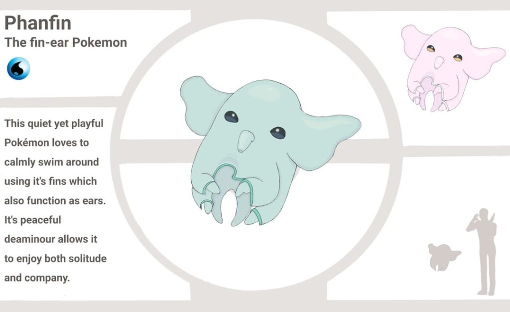 Dumbo octopus inspired fakemons