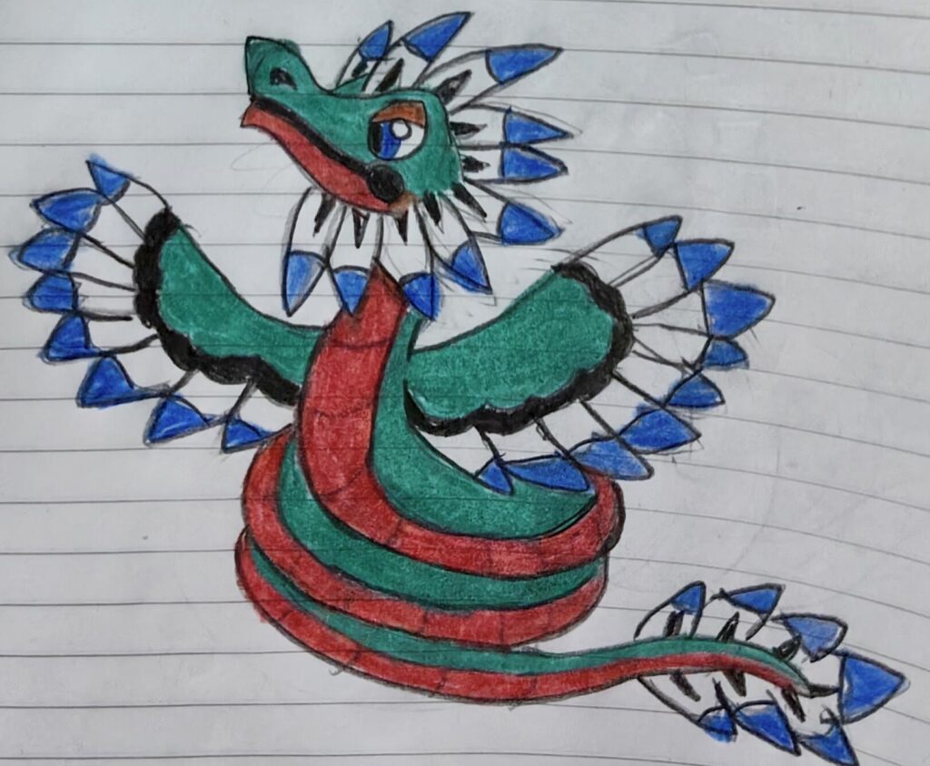 Serpelyotl: El Pokémon Emplumado Type:Dragon/Flying