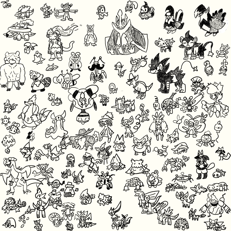 I drew all of gen 4 as goobers hopefully you enjoy :) (OC)