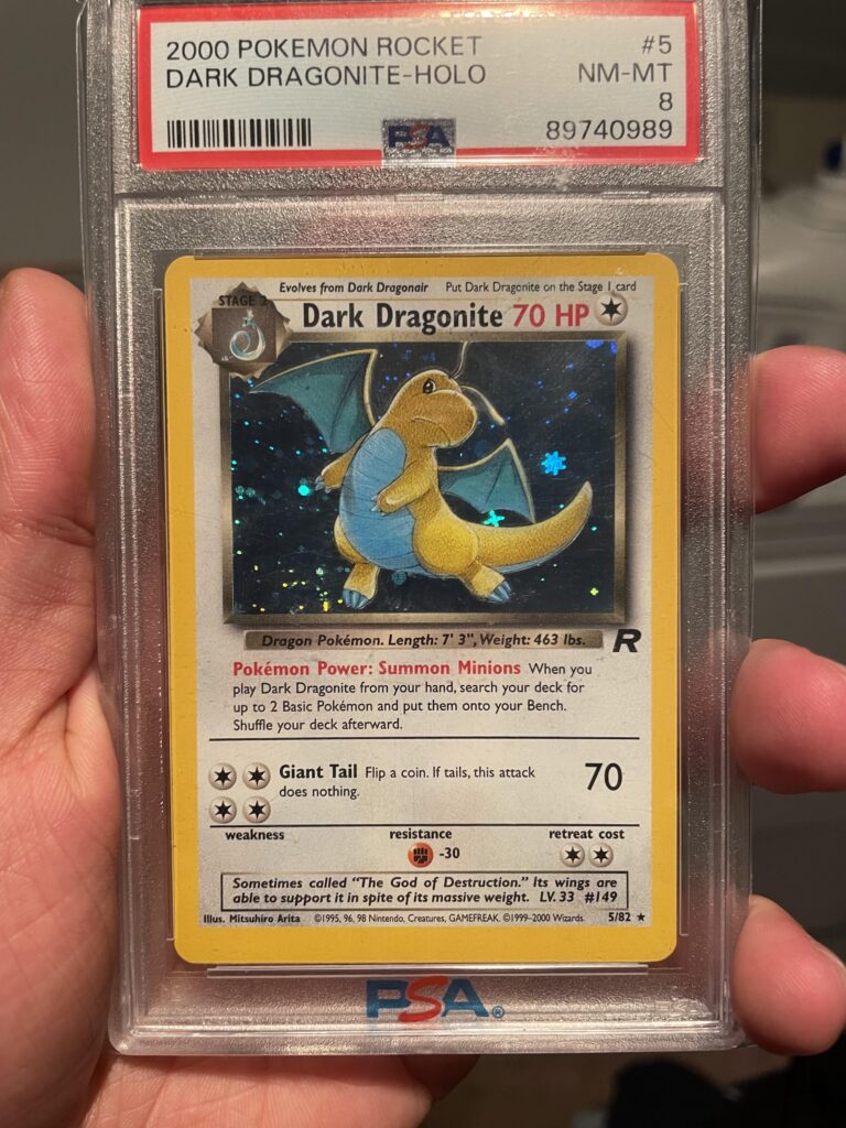 Dark Dragonite PSA 8