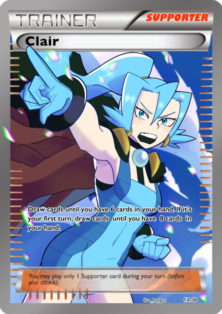 [OC] A while ago I wanted to do a dummy card for my girl Clair, and here's the result! should I do more like this?