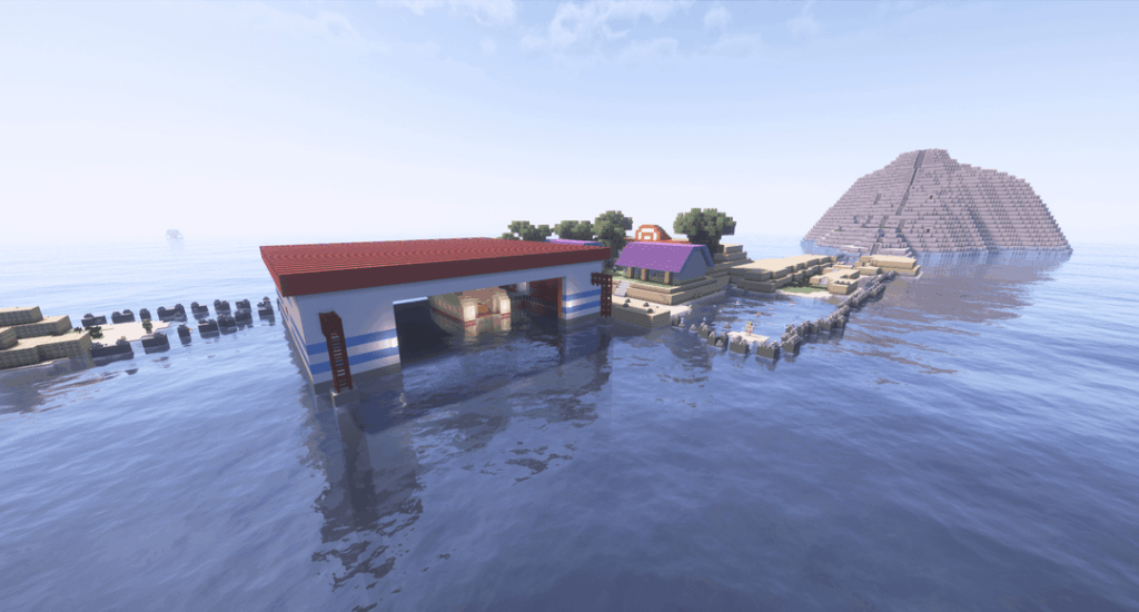 [OC] This is our Sevii Islands made in modded Minecraft!