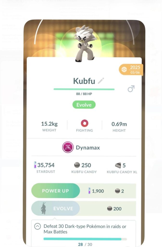 Anyone else still behind on evolving Kubfu?