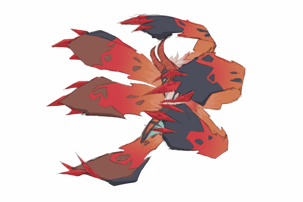 lemme know what you guys think about my Mega Volcarona (goat) design