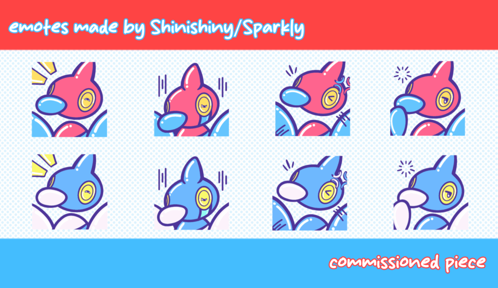 Some Porygon emotes