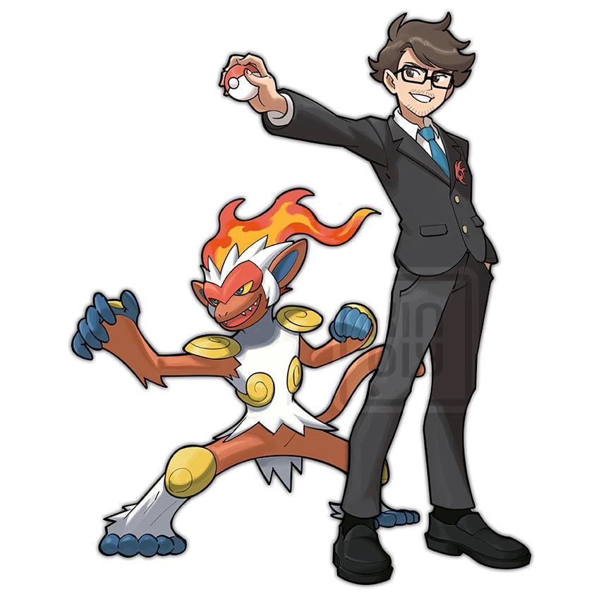 [OC] Finished commission, Trainer & His Infernape!