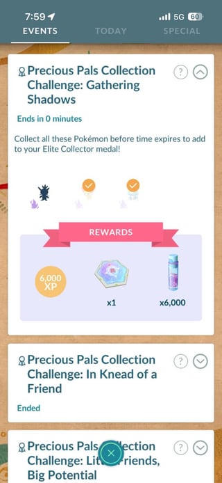 Collection Challenge was meant to be incompleted