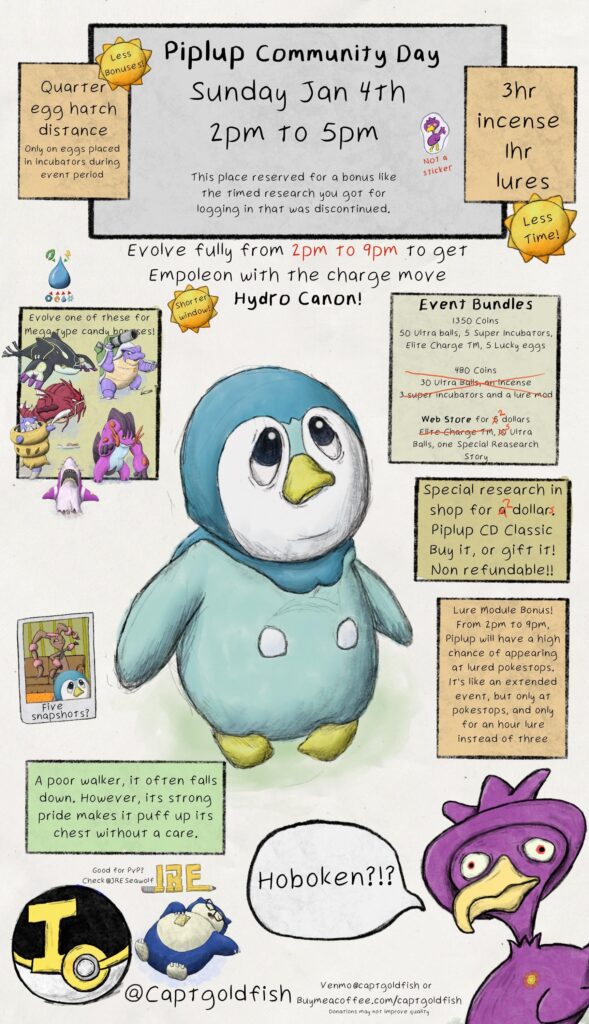 Piplup Community Day Sunday!