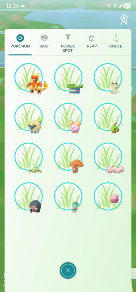 What happens when you are not near any stops