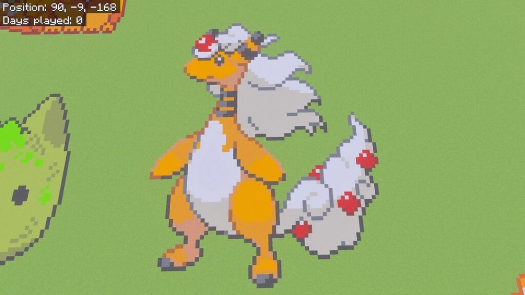 I made some pixel art in Minecraft!