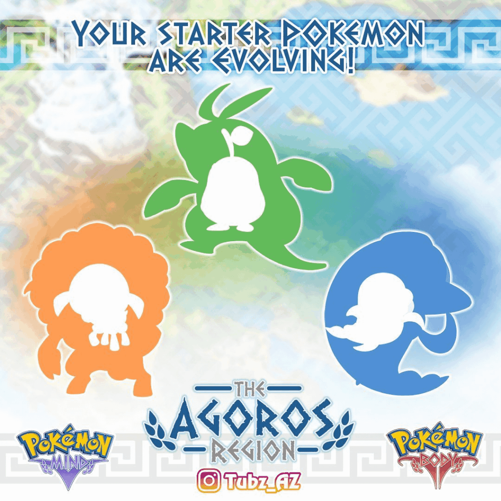 the middle evolution for the Agoros Starters by tubz_az