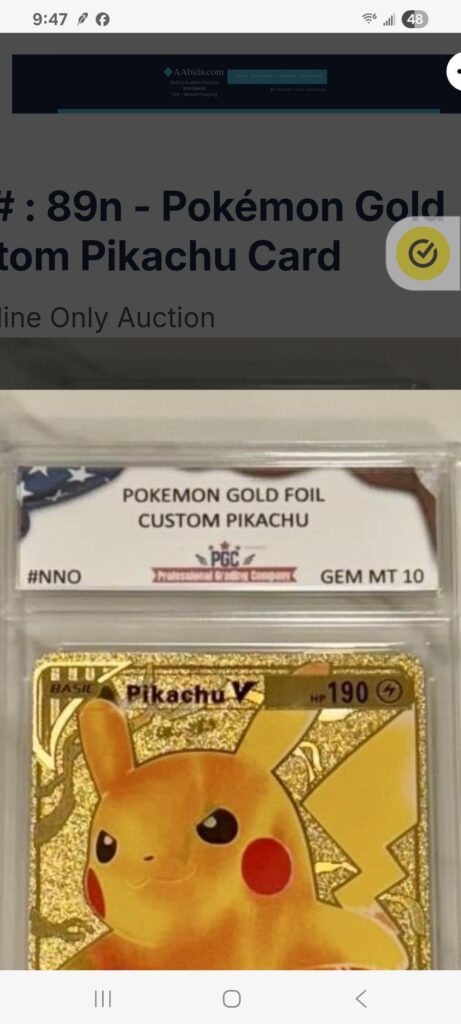 Has anyone seen this grading service I got the card from a auction.  They said I could send it back if I wanted to.