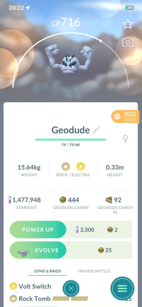 Female geodude?