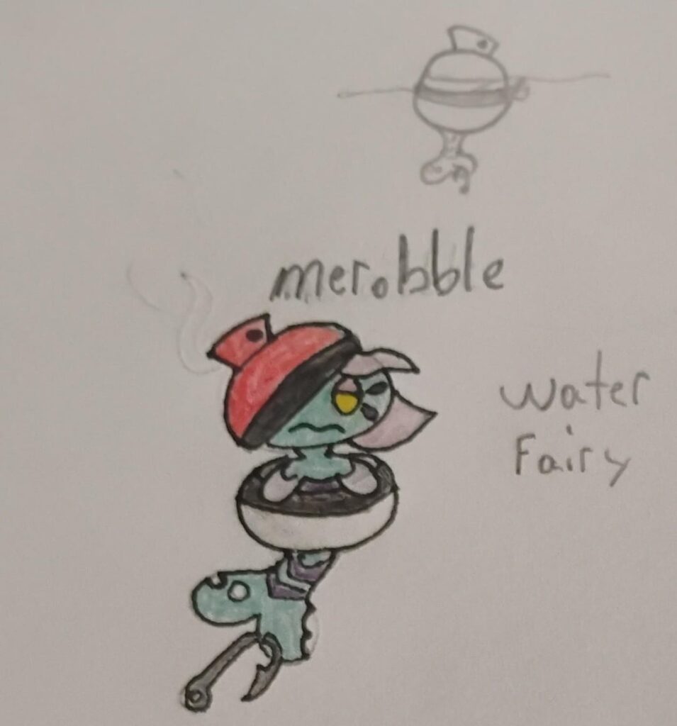 Say hi to these trashy mermaids Merobble and Mermuk! (OC)