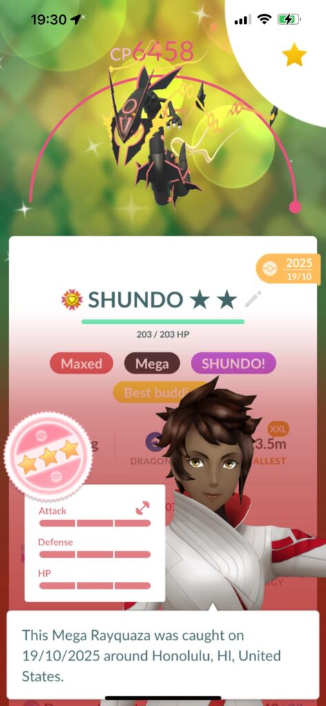 The grind is finally over, maxed out mega XXL Shundo best friend. Do I transfer him now to complete the process?