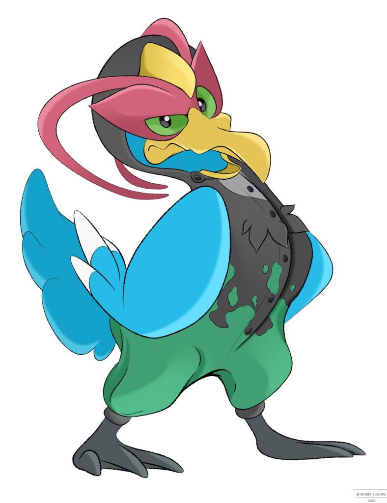 Cramorant in Unfezant Kigurumi