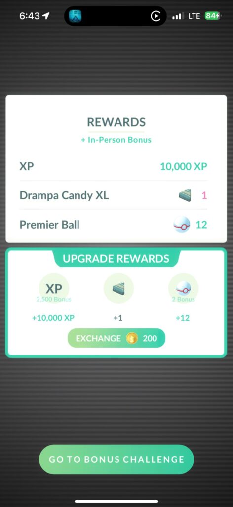 No rewards from Dynamax Drampa Battle?