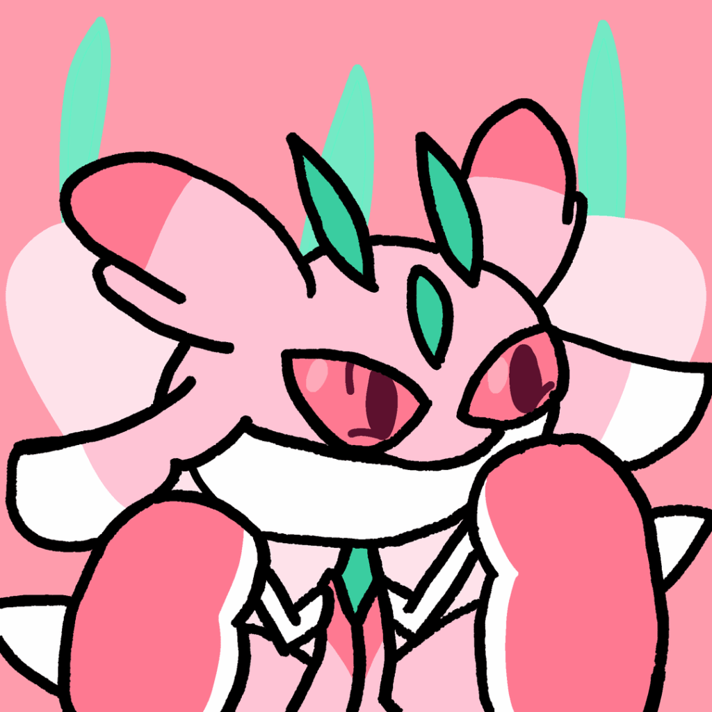 I made these Lurantis pfp for me :3