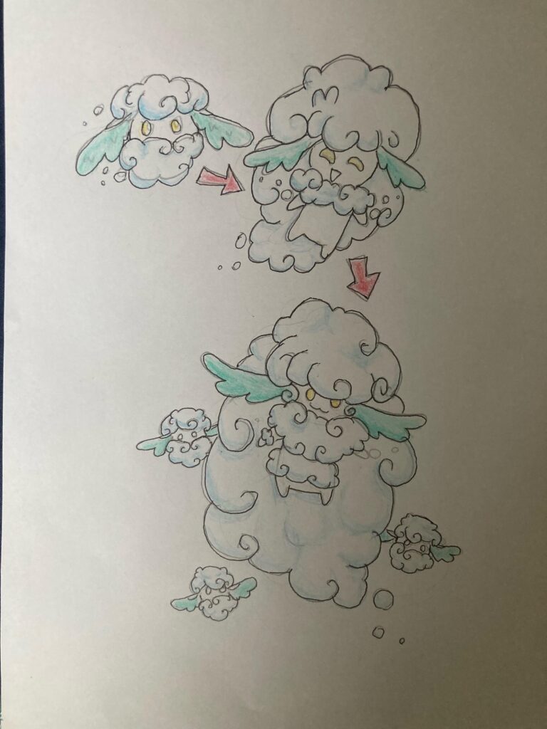 I just finished my cottonee and whimsicott regional form. Can you guys help me name the regional evolution?