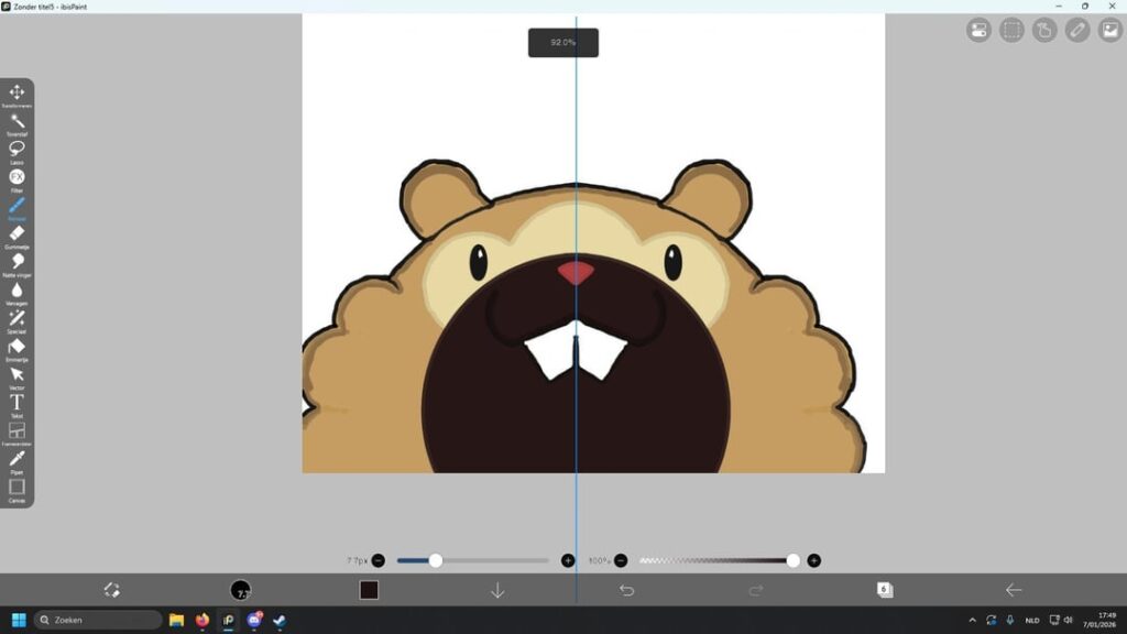 Blind guy here. Friend pestered me into trying drawing. Made this by myself on day 2. My doof :D. I’m not very good yet but i hope to get better