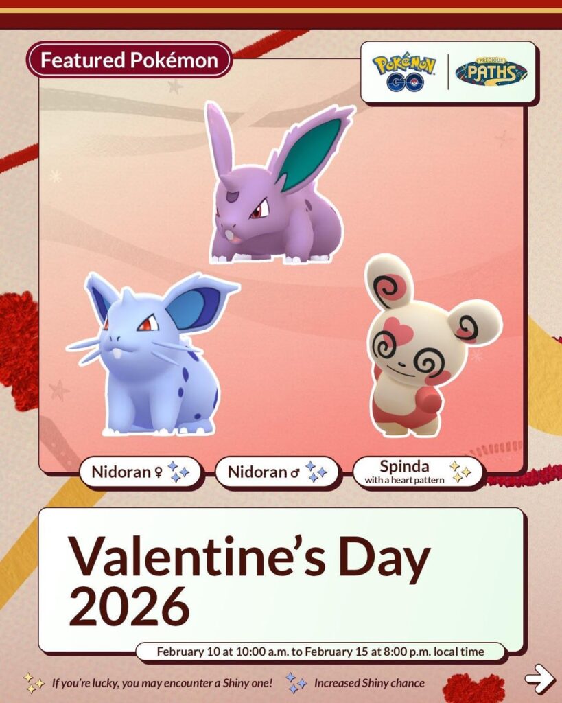 Valentine’s Day 2026 Niantic Infographic