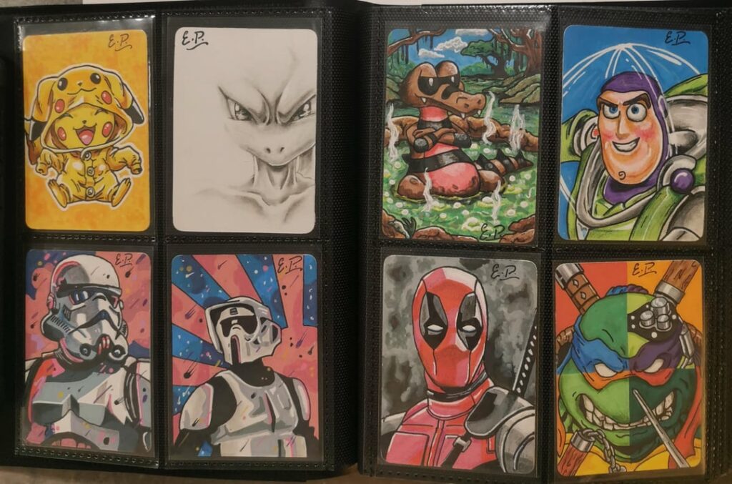 Krokorok – my newest piece added to the art binder 🎨